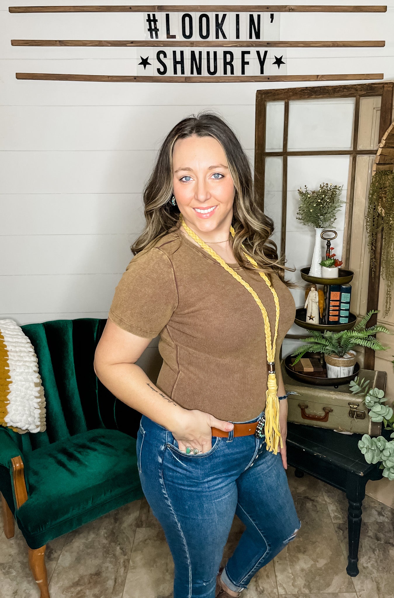 Basic Tee Washed Bodysuit