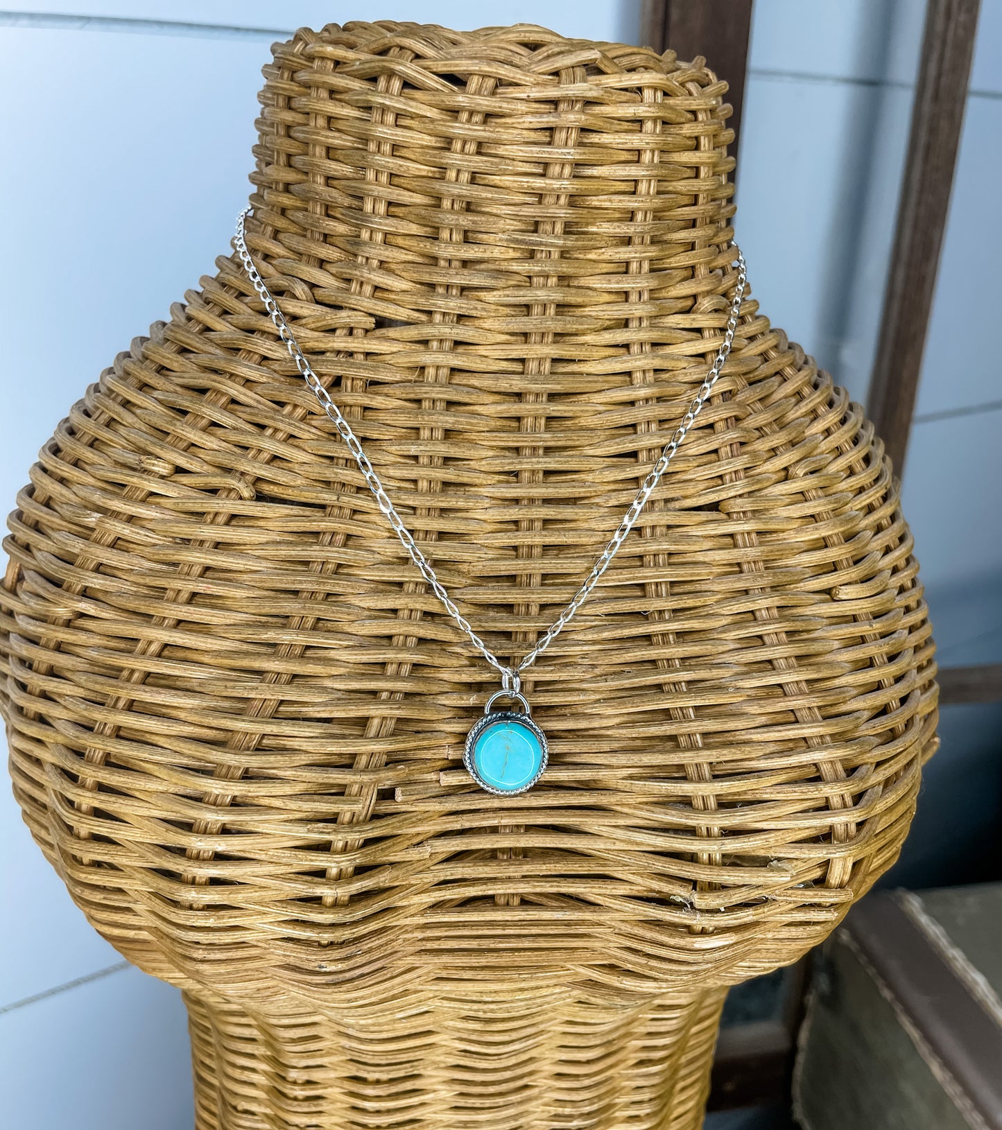 Authentic Turquoise Round Necklace