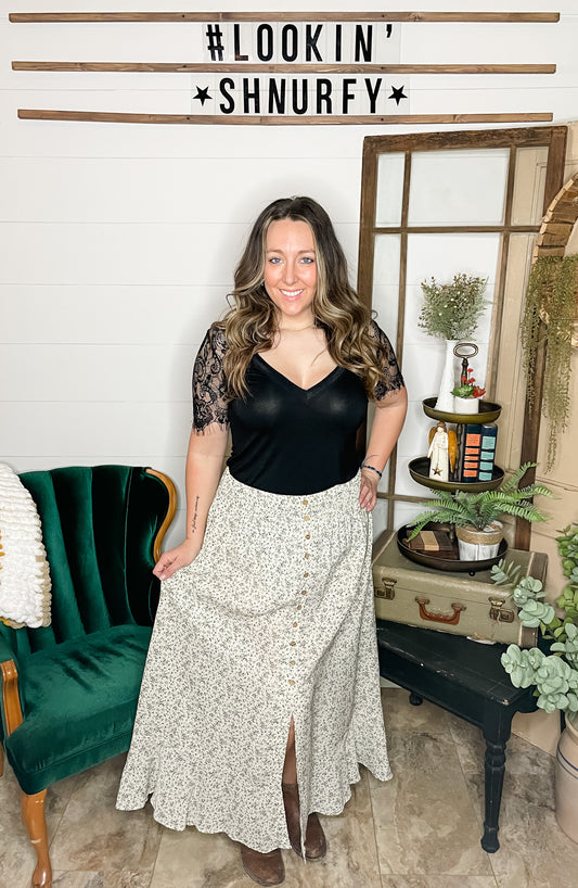 Breezy Floral Maxi Skirt